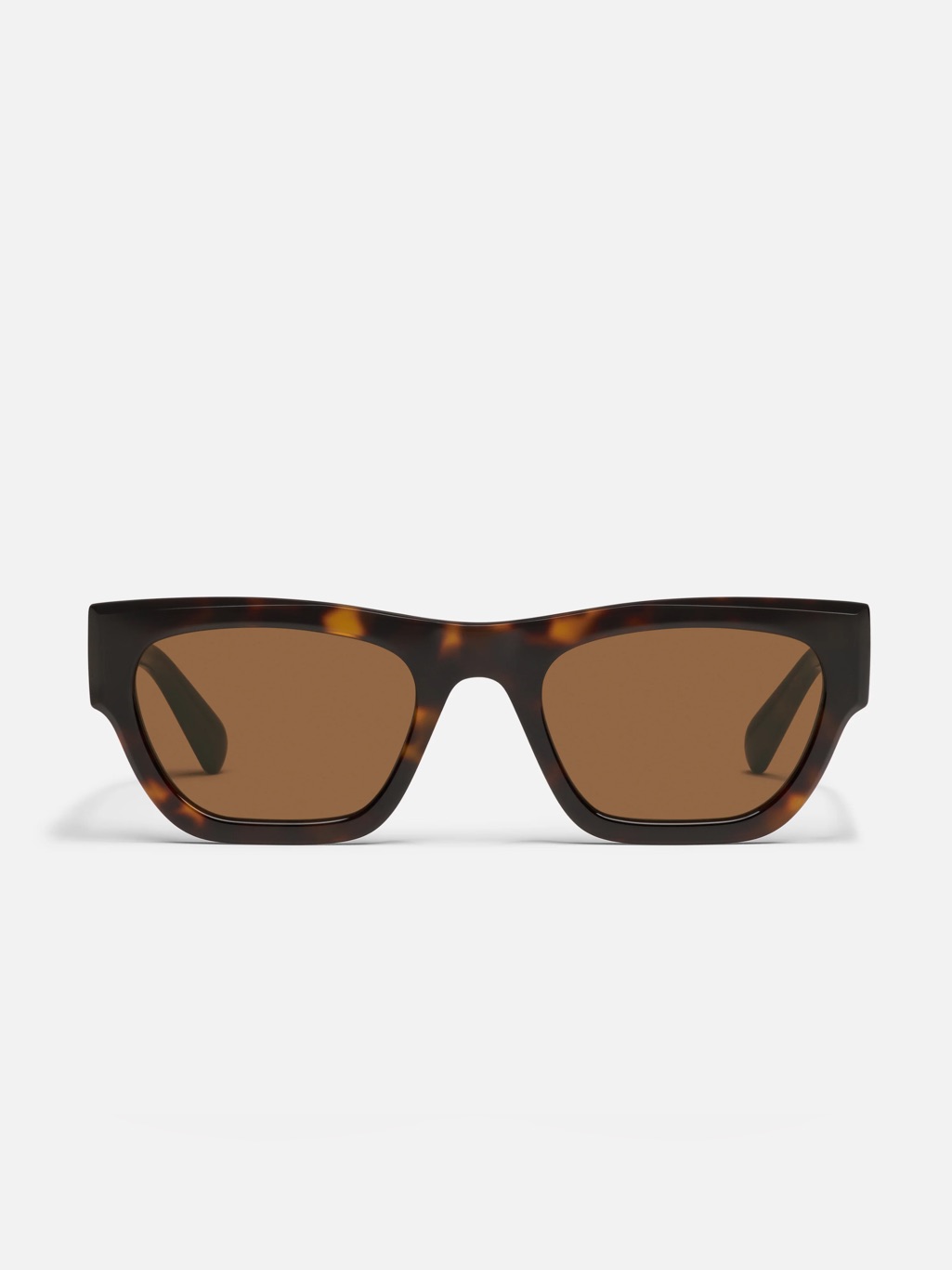 Quay Nice Try Sunglasses Tortoise Rectangular Cateye - Brown Lenses
